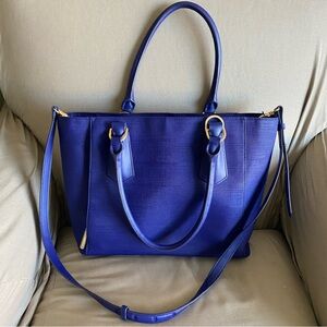 Dagne Dover Indigo Blue Women's Crossbody Tote Bag. Like New. Smoke Free Home.